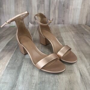 NEW Rohb by Joyce Azria Women's 7.5 Pinkish Gold Strappy Heel No Box